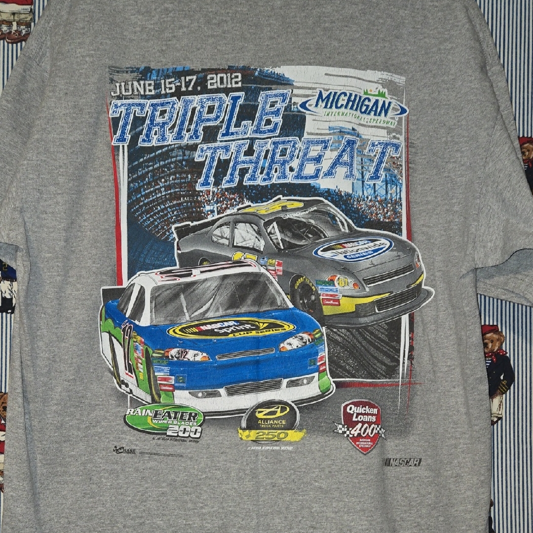 Nascar Michigan International Speedway Triple Threat Graphic TShirt